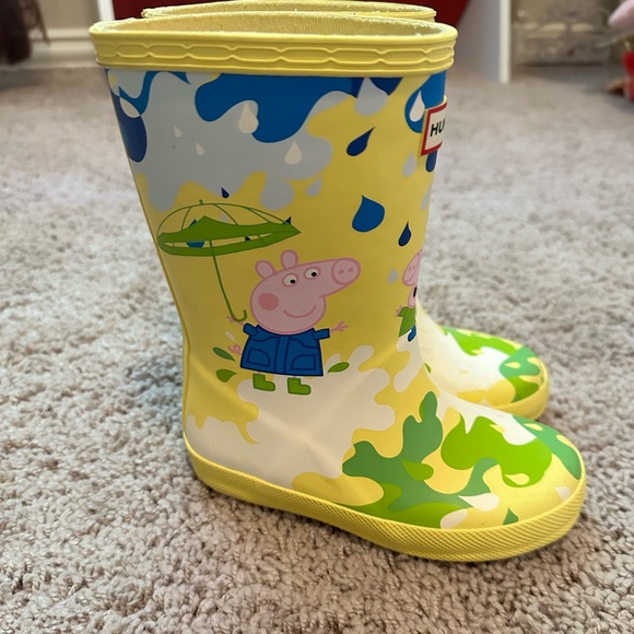 Hunter Shoes Hunter New Little Hunter X Peppa Pig Kids Camo Rain Boots - Picture 2 of 6